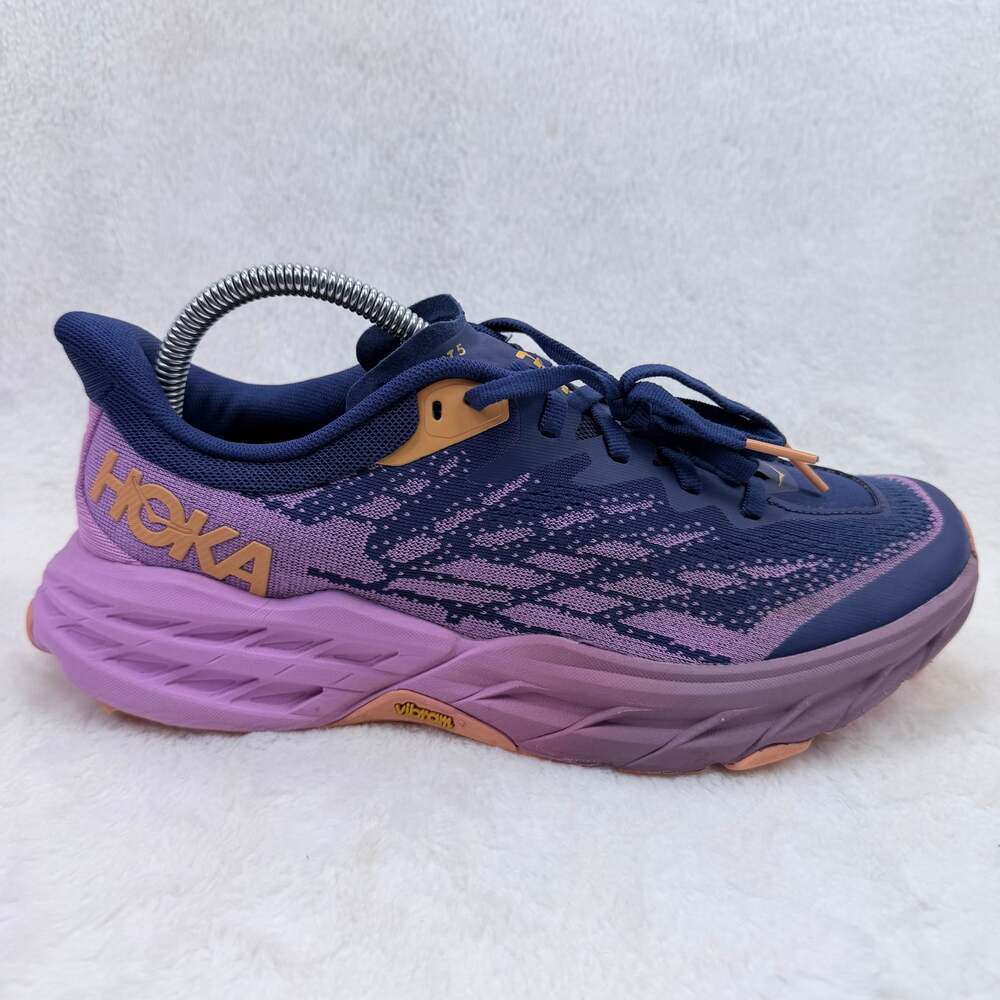 HOKA Speedgoat 5 Women's Blue Cyclamen Trail Running Shoes Size 9.5